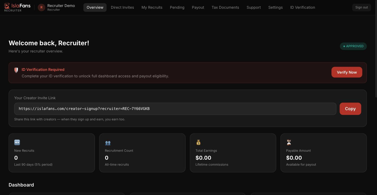 Explore your recruiter dashboard — screenshot 1