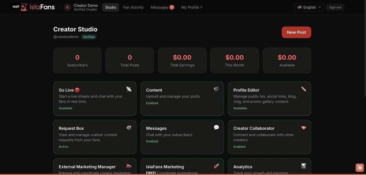 Complete your creator profile — screenshot 9