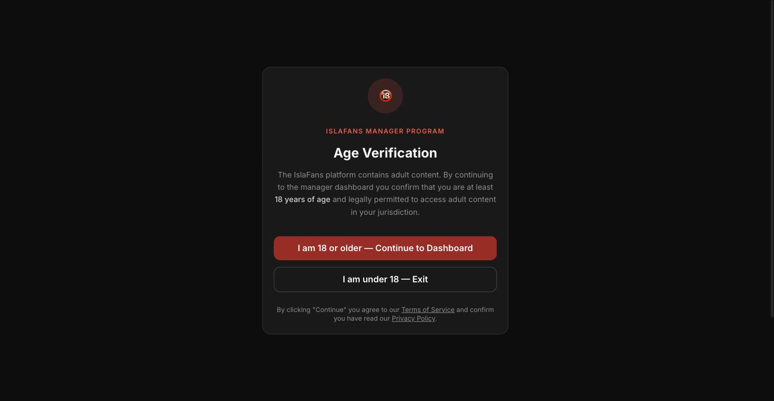 Create Your Manager Account — screenshot 1