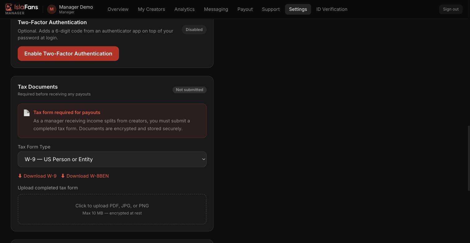 Submit Your Tax Document — screenshot 1